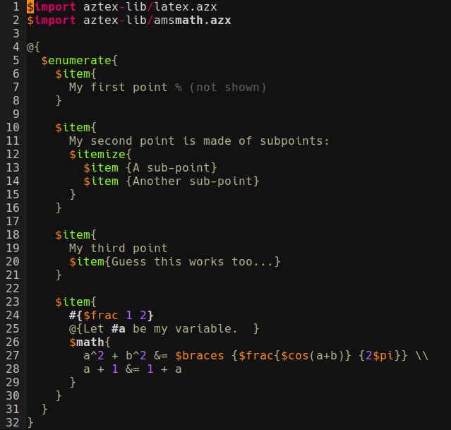 Thumbnail for Aztex Markup Language